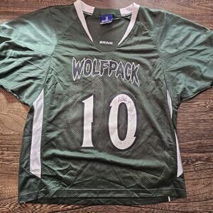 Vintage Wolfpack Autographed Signed Football Jersey